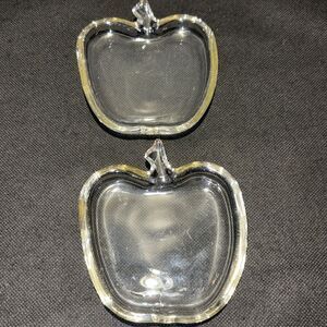 Elegant Glass Apple-Shaped Dishes